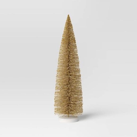 Golden 36" Christmas Bottle Brush Tree Sculpture - Wondershop™ - Picture 1 of 5